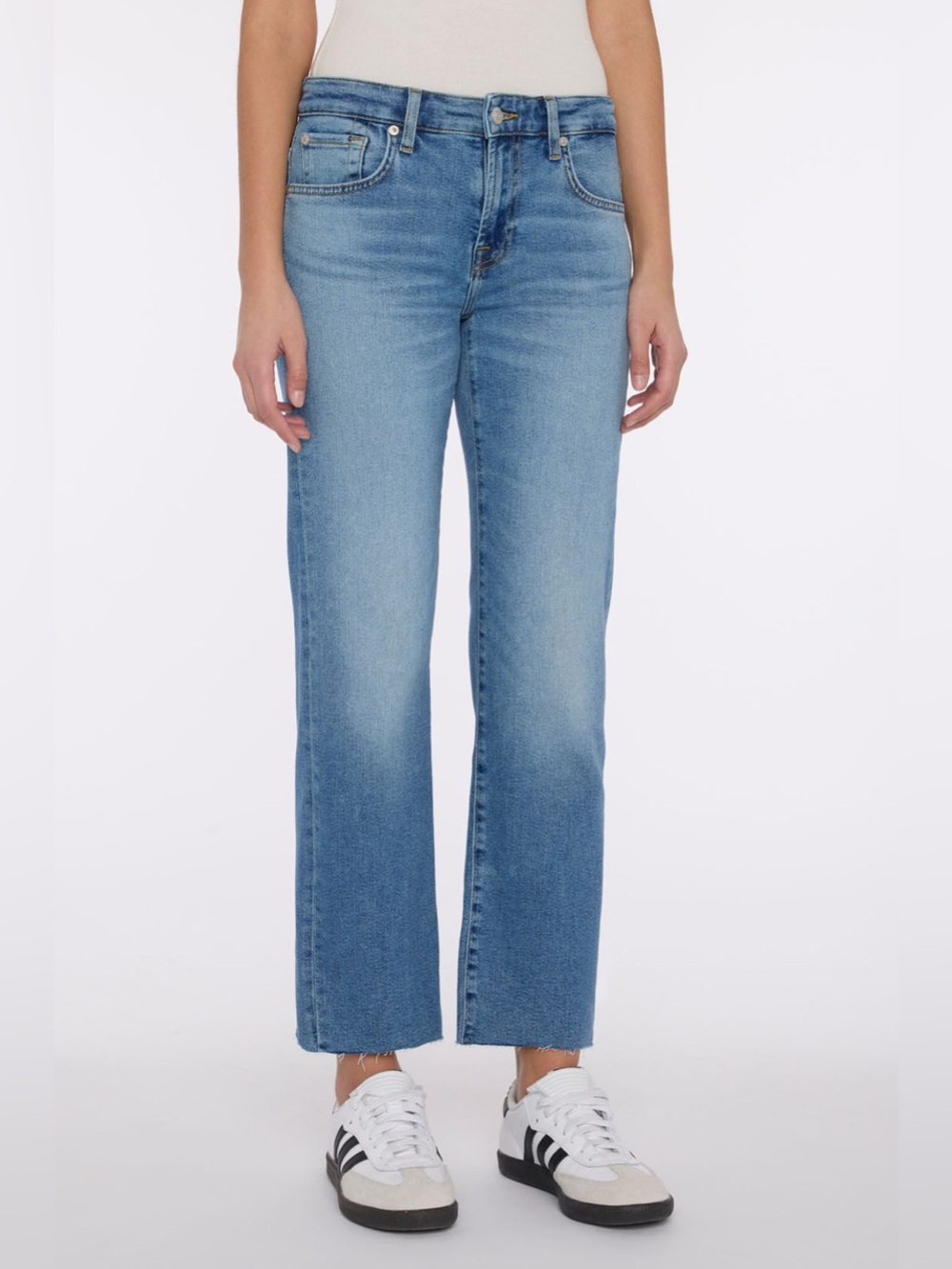 7 For All Mankind Luxe Vintage Calie Straight Ankle Jeans Fancy Size 28